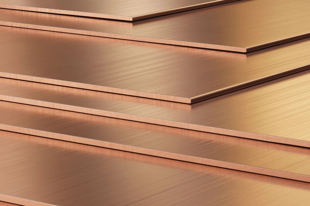 rose gold steel plate