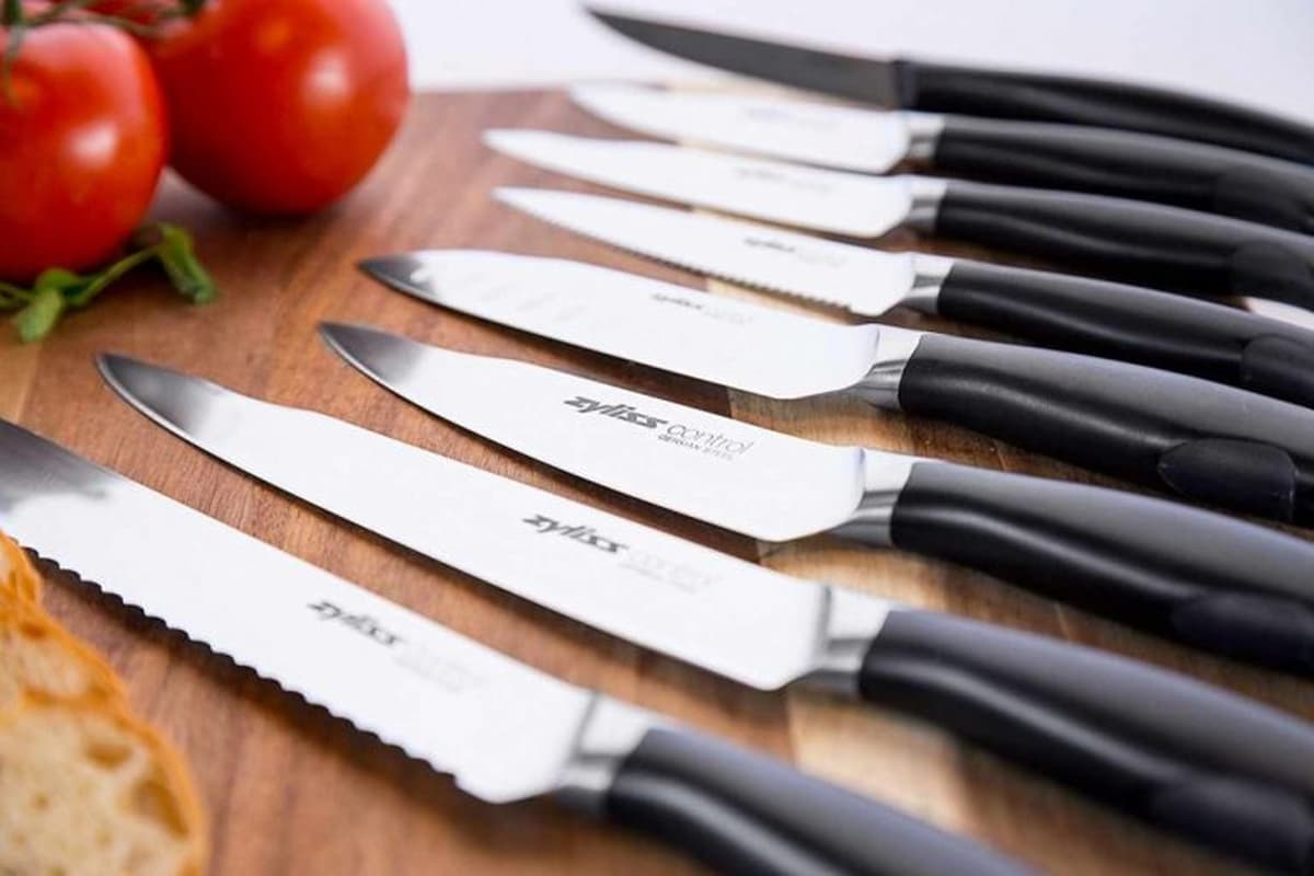 chef knife set with case