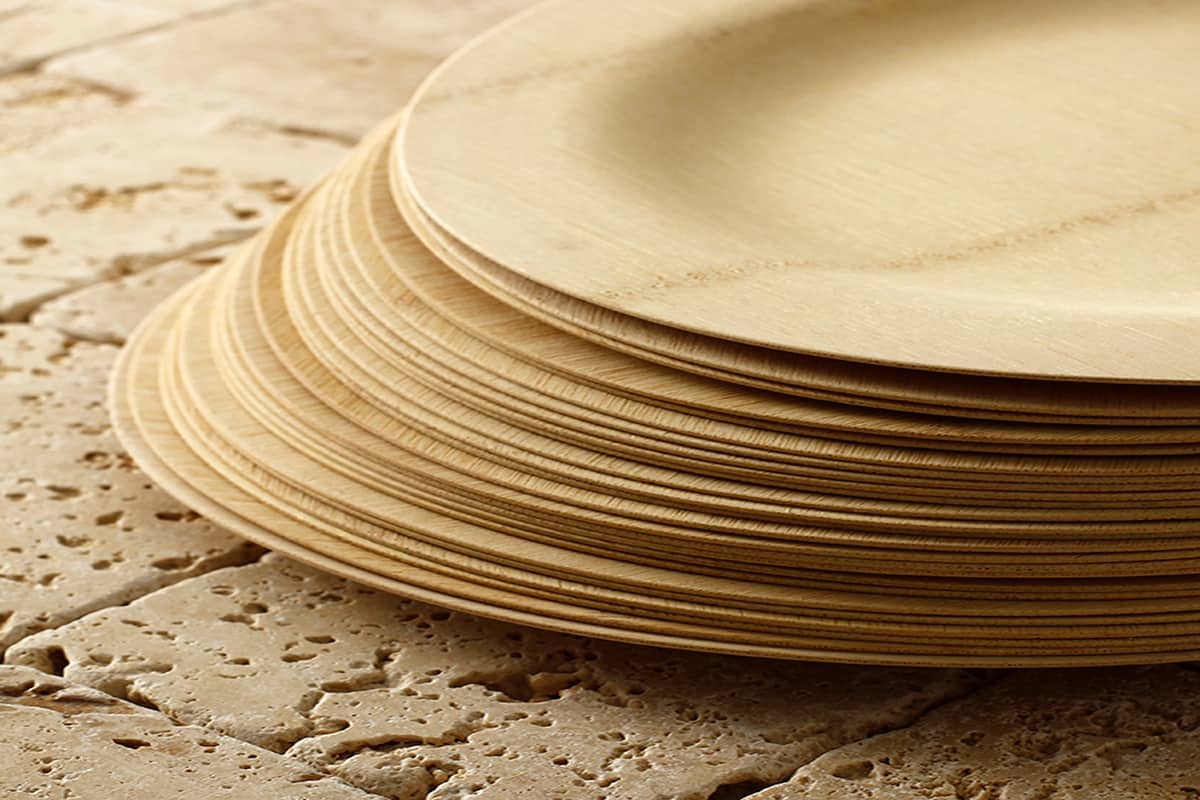 wooden disposable plates cheap