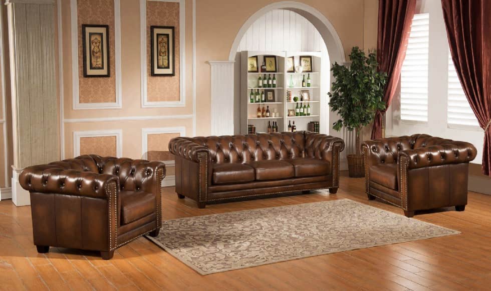 leather sofa set 3+2