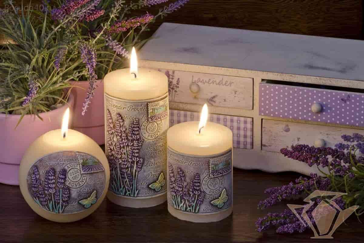 Different kinds of handmade candle