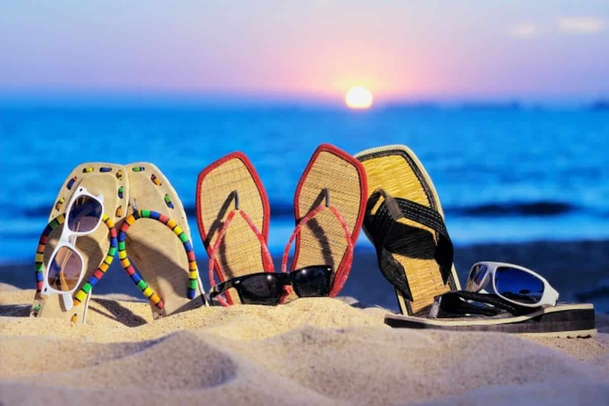 The price of decorated sandals