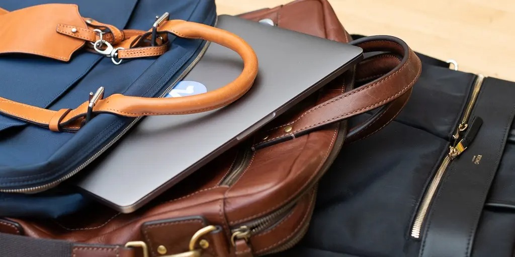 Leather Briefcase with Lock