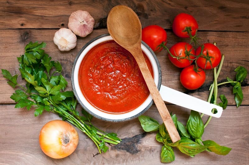 Lycopene in tomato paste