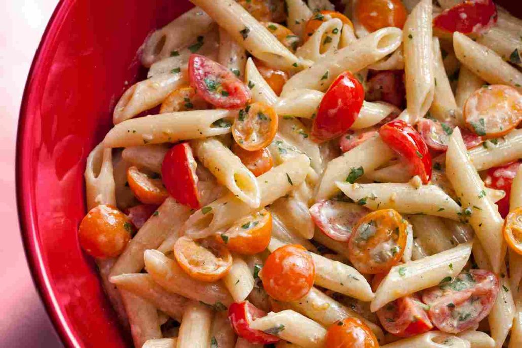 the feta and tomato pasta