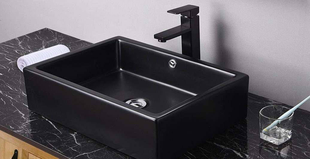 black wash basin