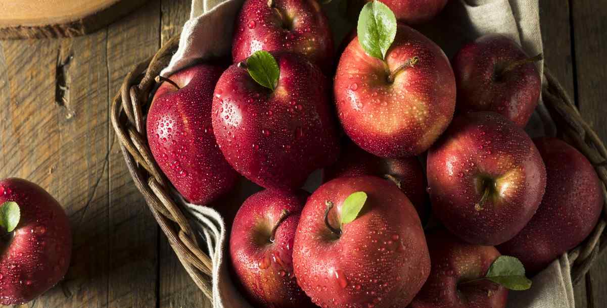 Red delicious apple acidity