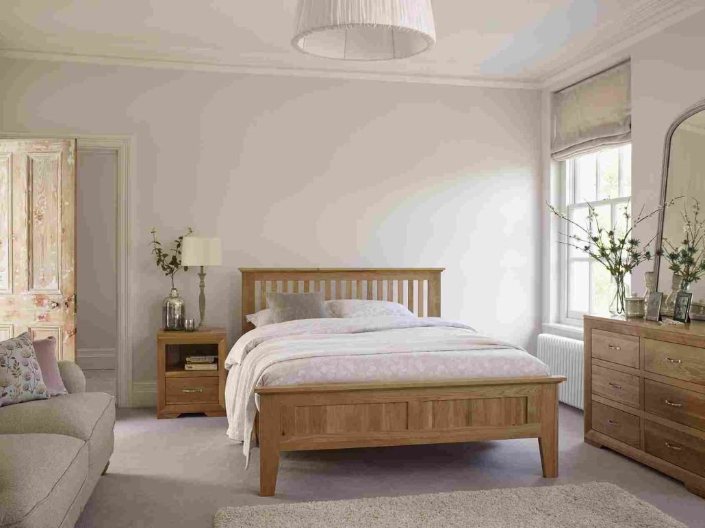 solid oak bedroom set cost