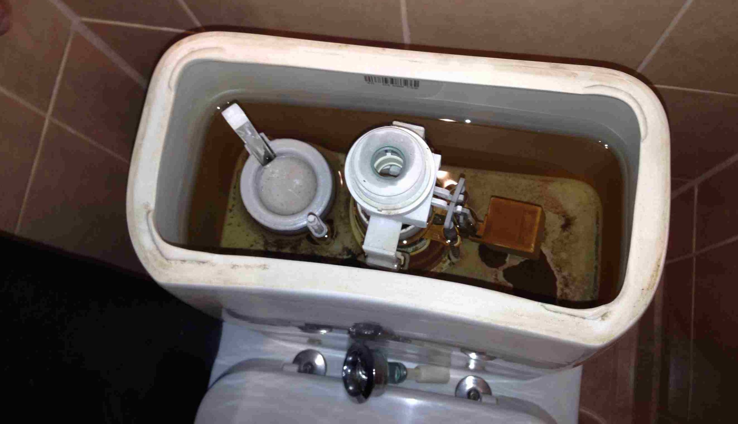 Squat pan toilet leaking