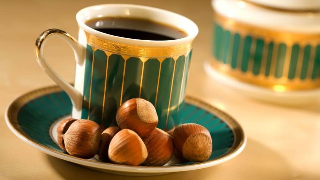 Hazelnut decaf coffee