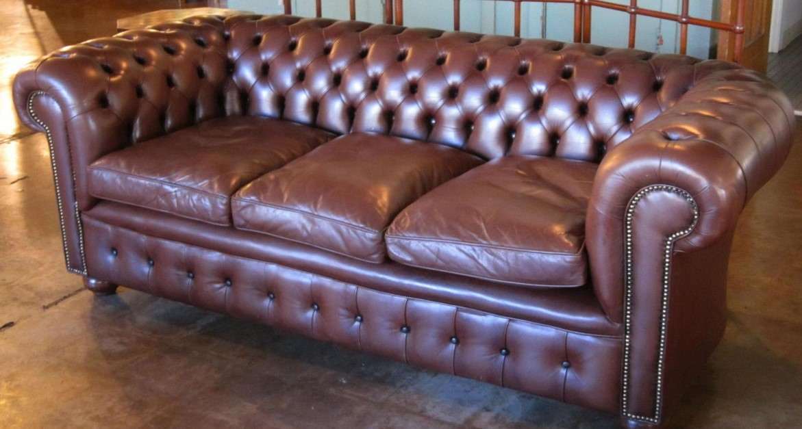 luxury leather chesterfield sofa