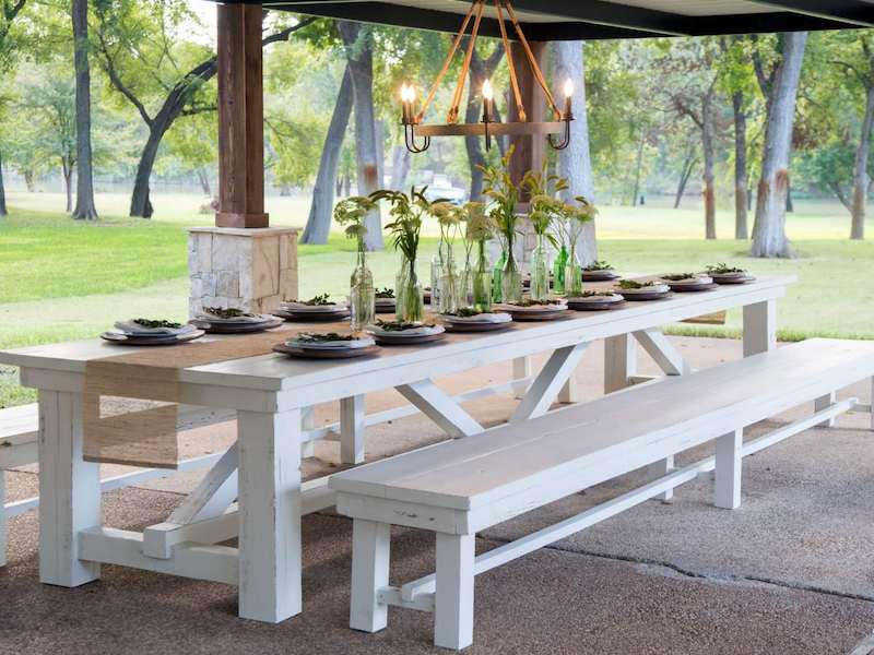 dining table outdoor set
