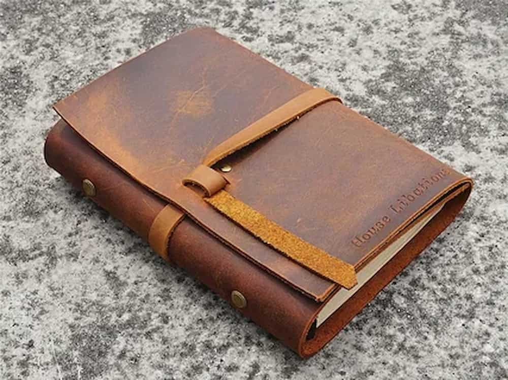 journaling bible full grain cowhide leather