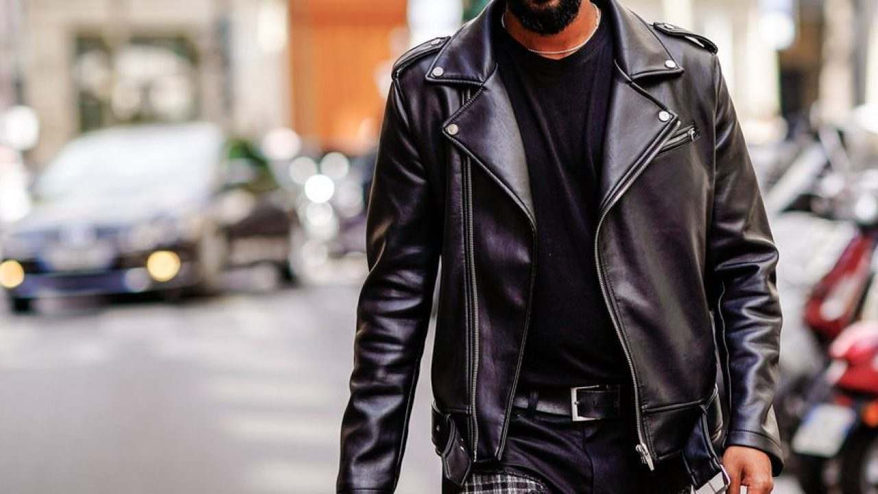 genuine leather jacket men's