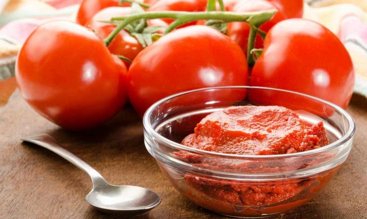 Tomato sauce from pureed tomatoes