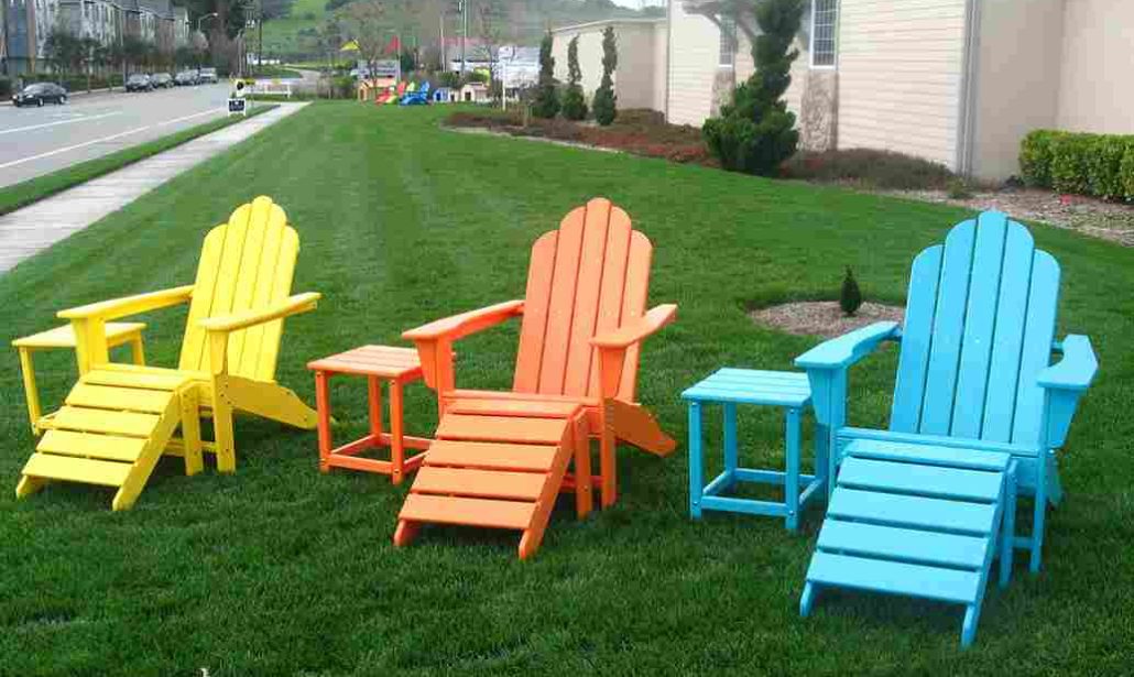 Plastic chairs and tables images