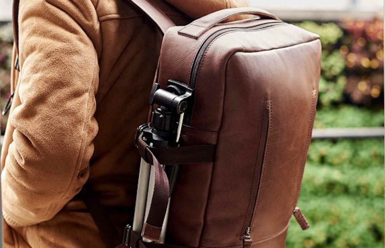 diamond cowhide leather backpack