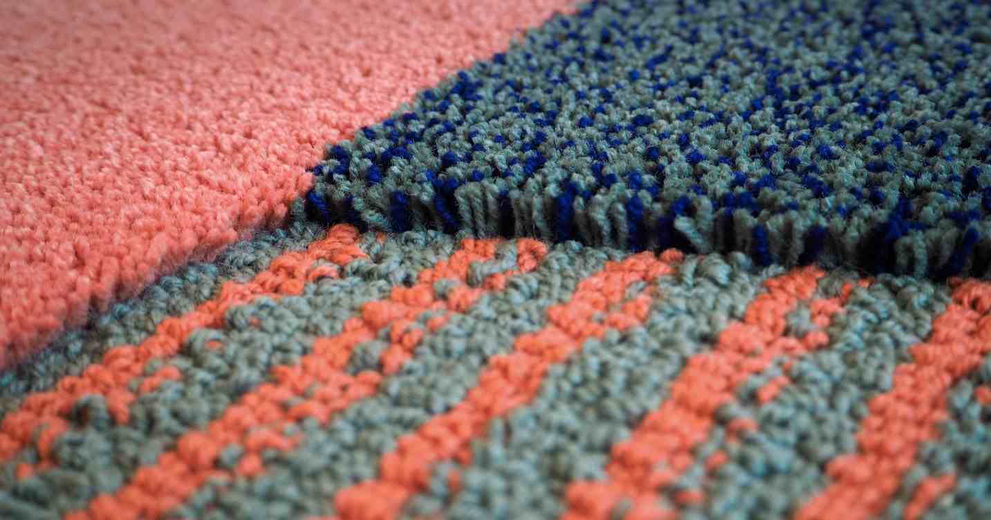 Machine woven rugs cotton stem