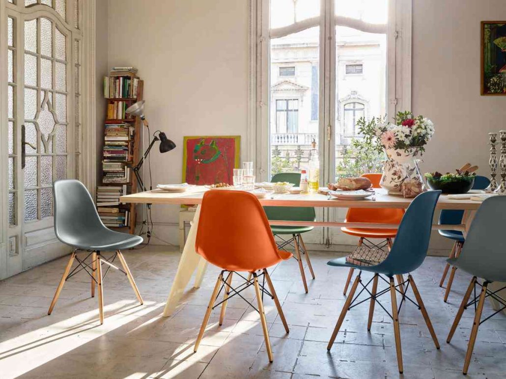 Plastic chairs and table set