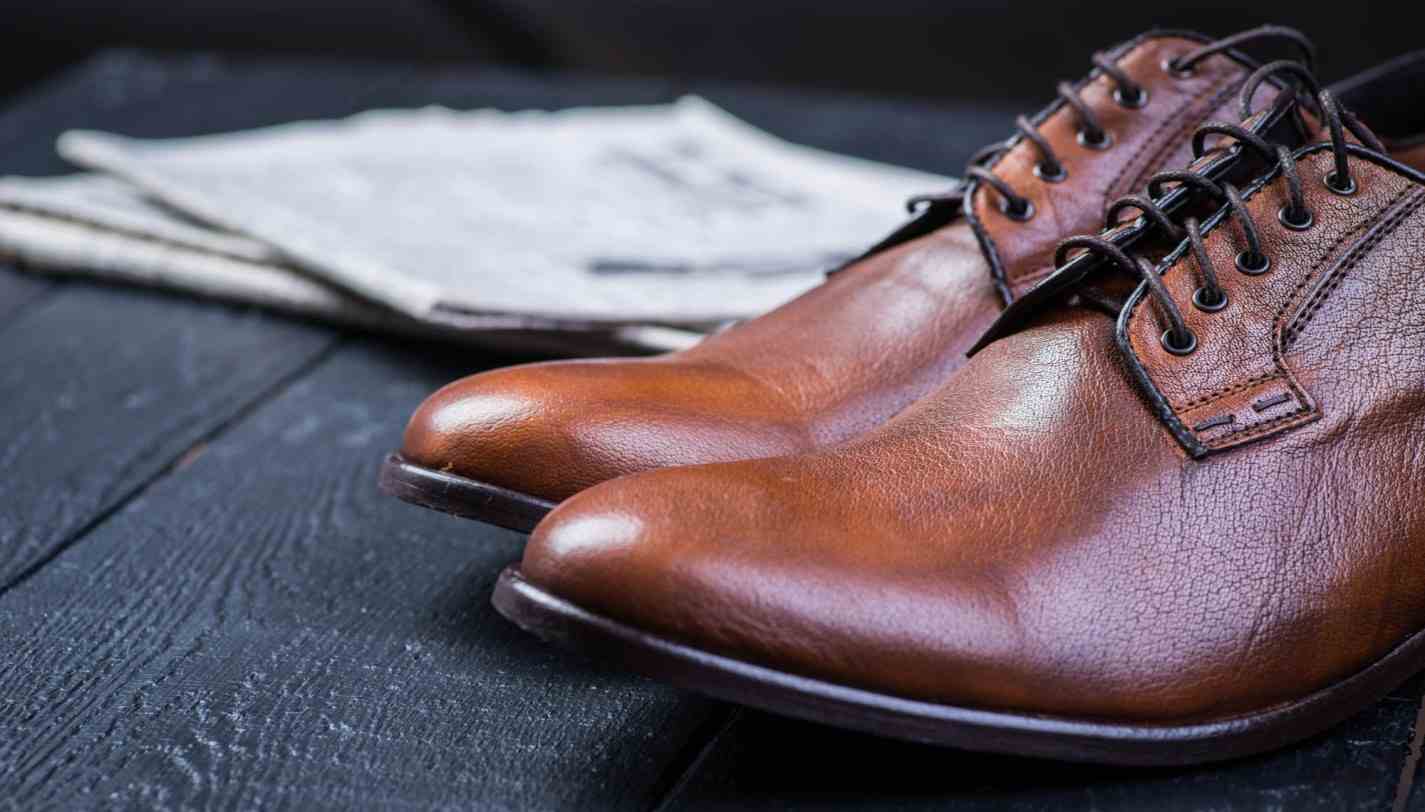 Soft leather shoes men's