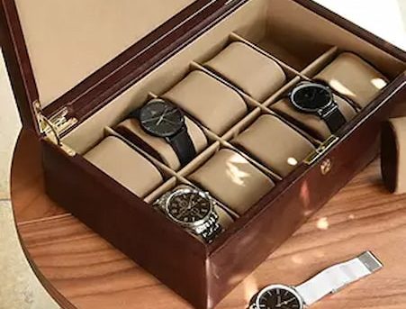 men's leather watch box