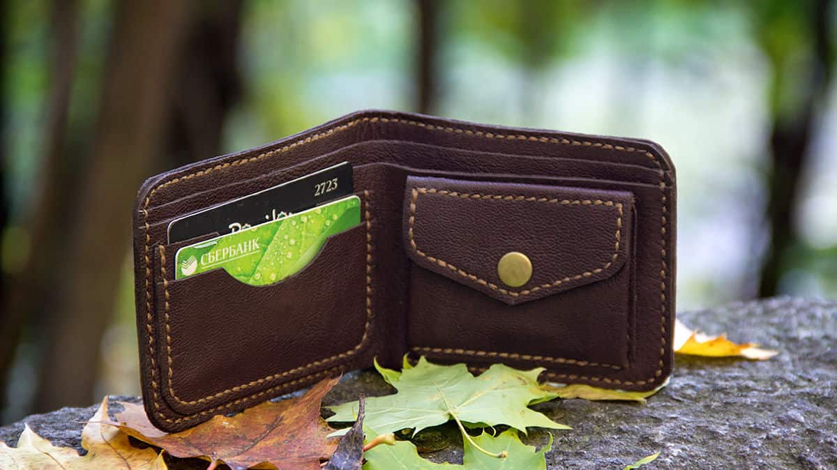 Leather wallet for men