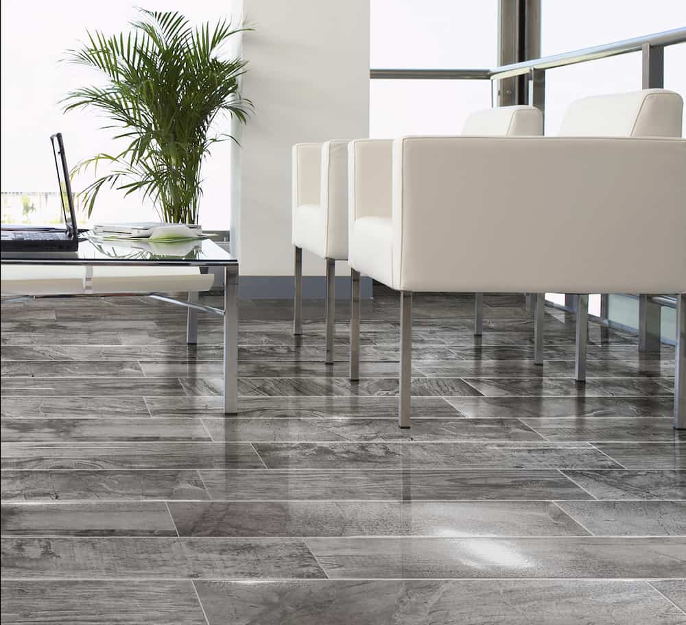 Ultra thin floor tiles