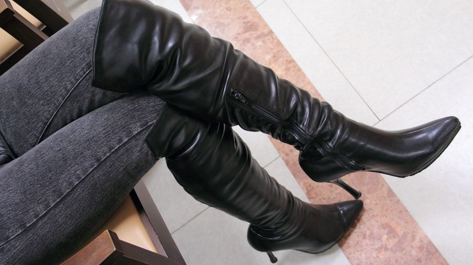 60s knee high boots
