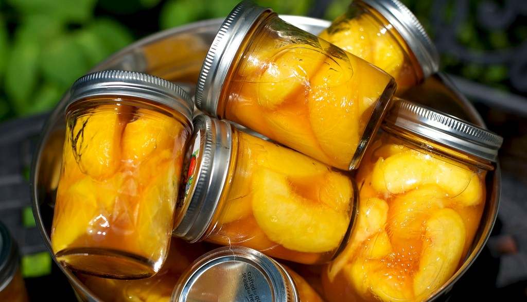 canned peaches heavy syrup