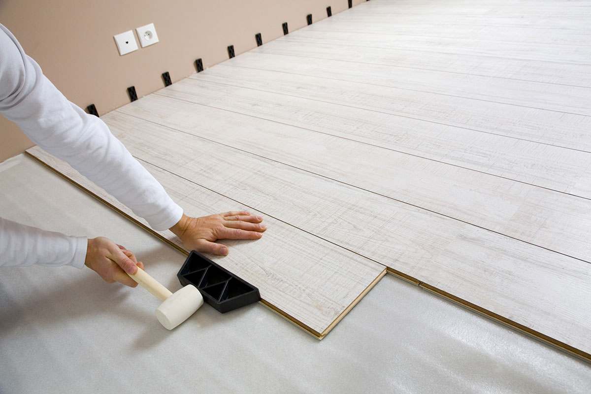 Mediterranean tile effect laminate Flooring