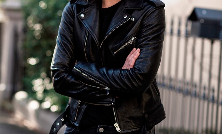 nypd cowhide leather long jacket