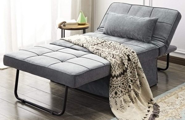 The chair that converts to a bed