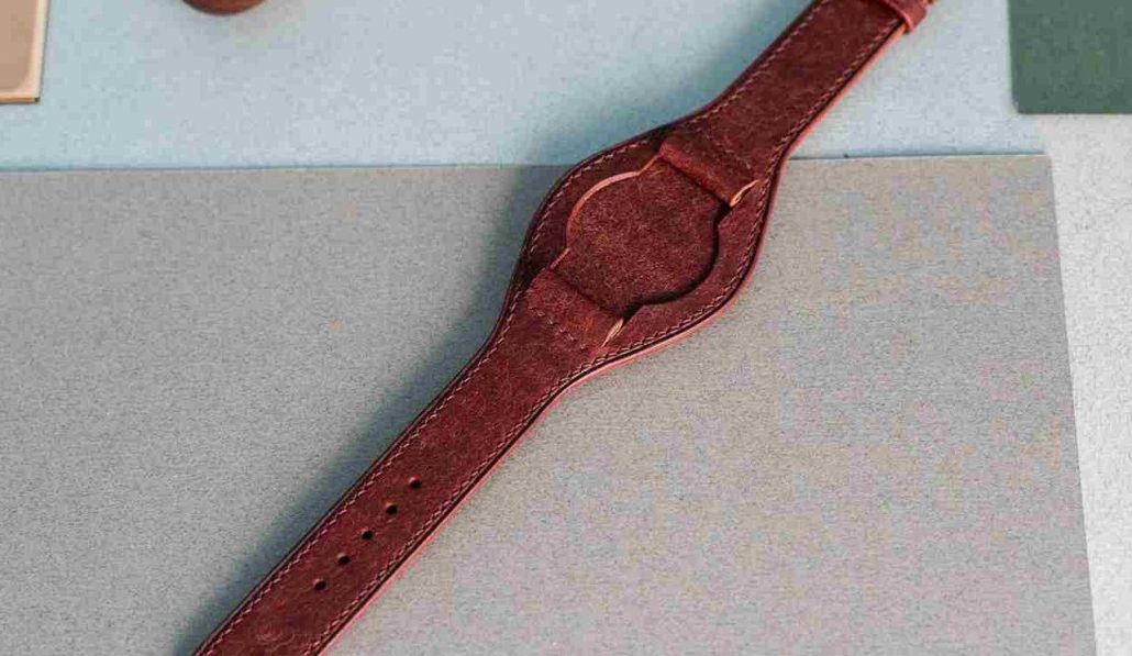 20mm leather watch strap