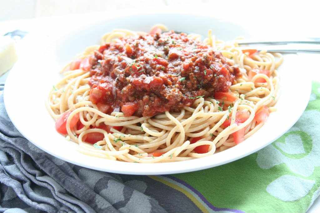 6-month-old spaghetti Bolognese
