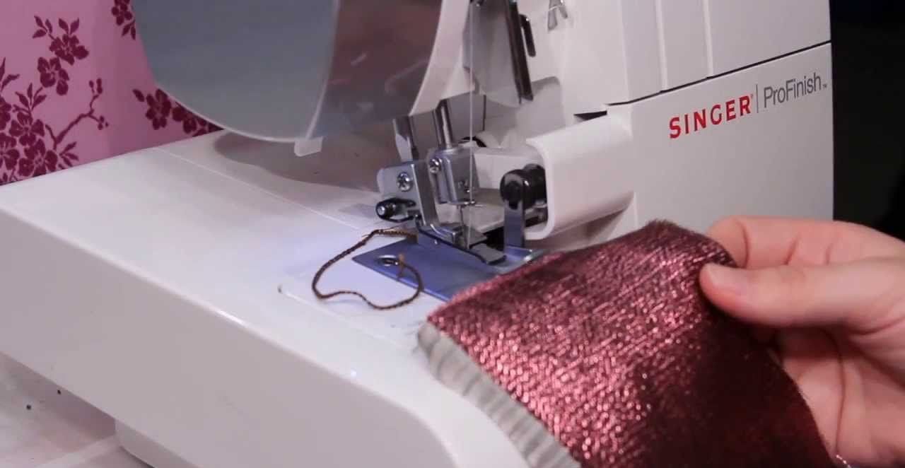 How to serge fabric with a sewing machine