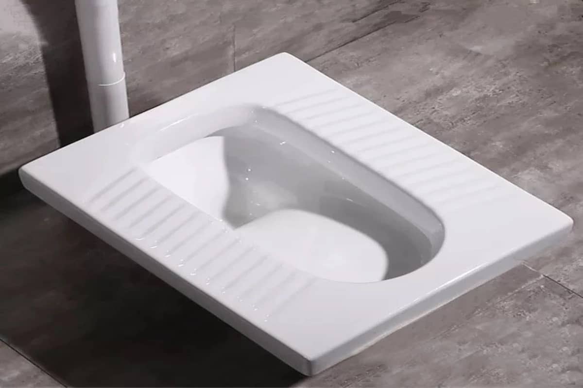 squat pan toilet replacement