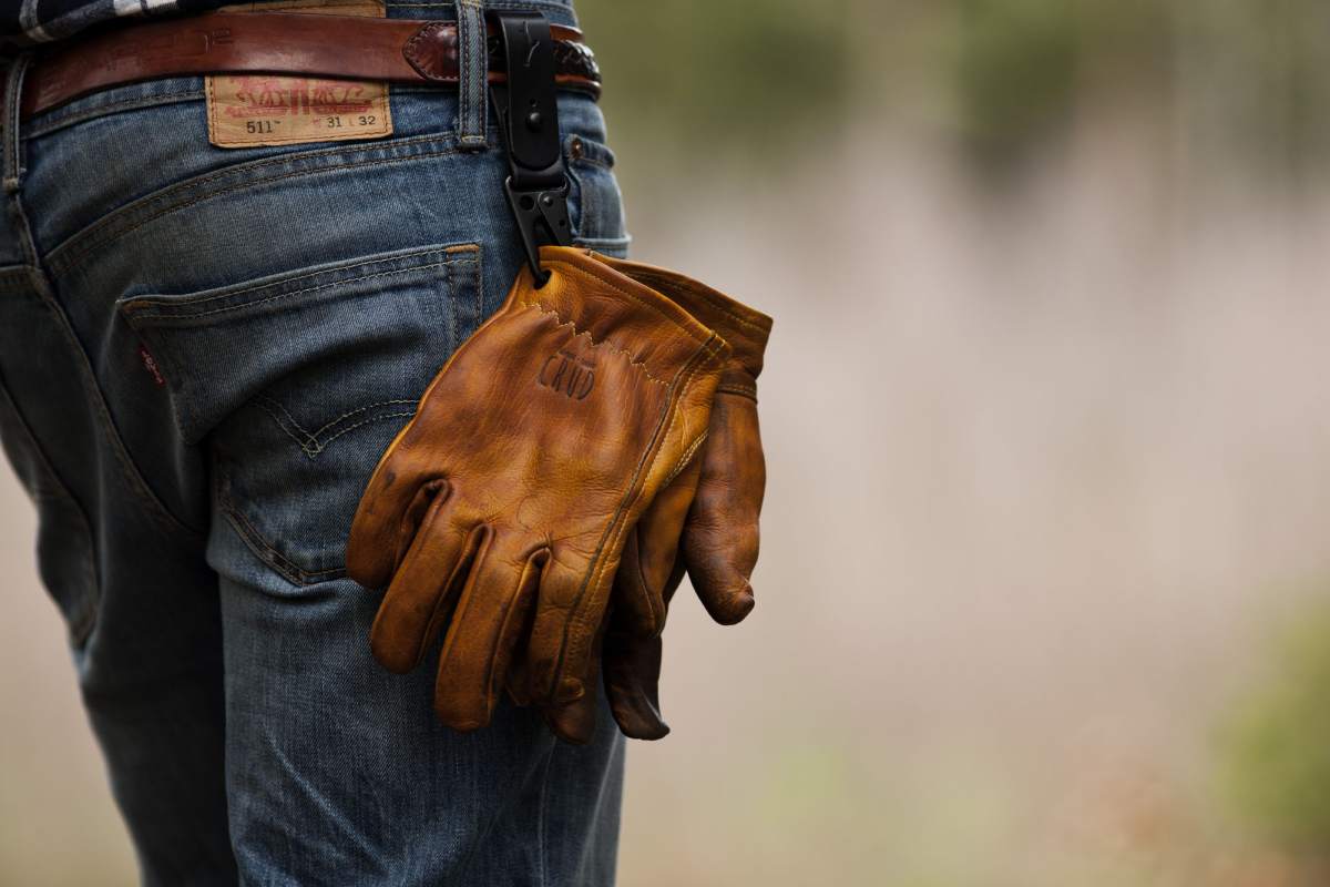 split cowhide leather gloves