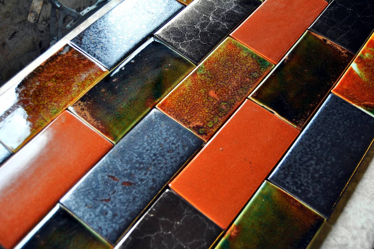 Glazed tile block