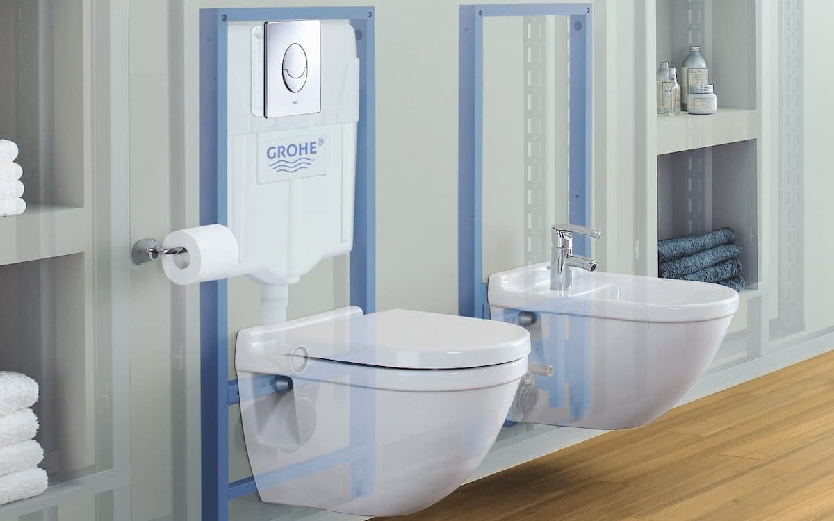 grohe wall hung toilet
