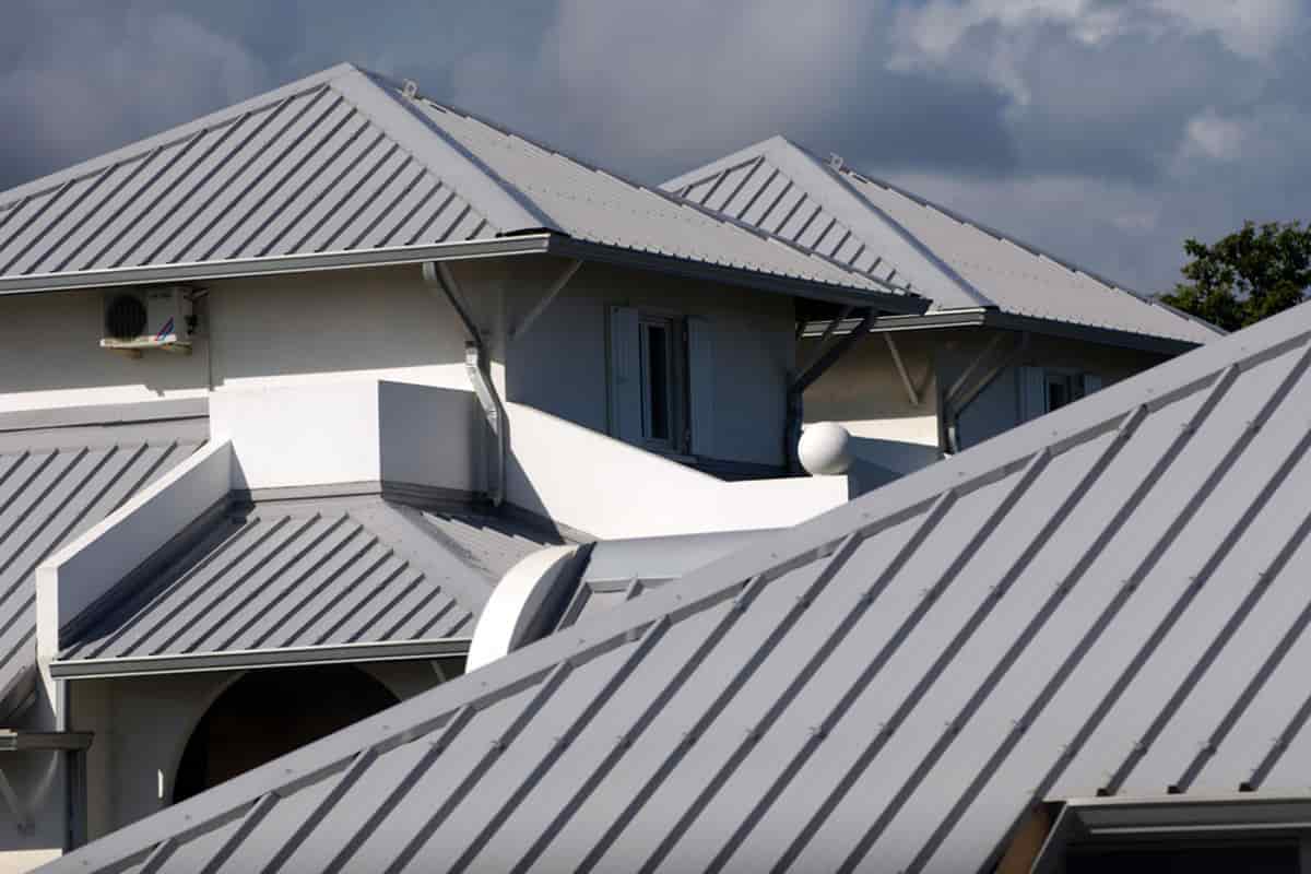 black steel sheet a common roofing material