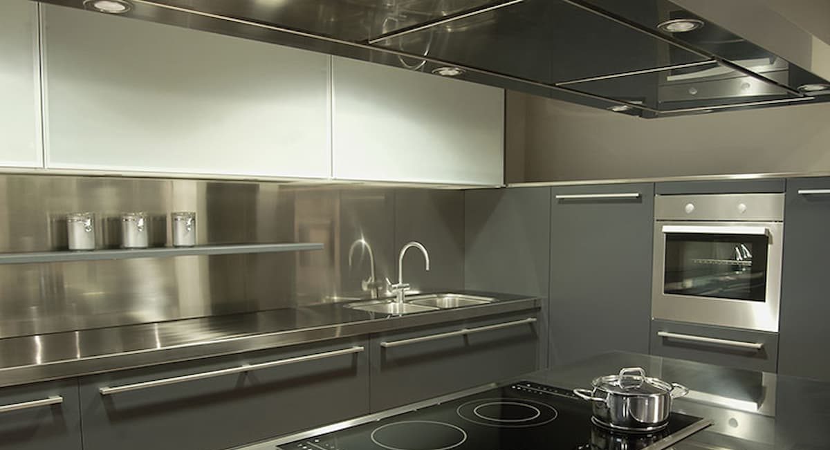 Stainless steel sheets for kitchen wall cladding