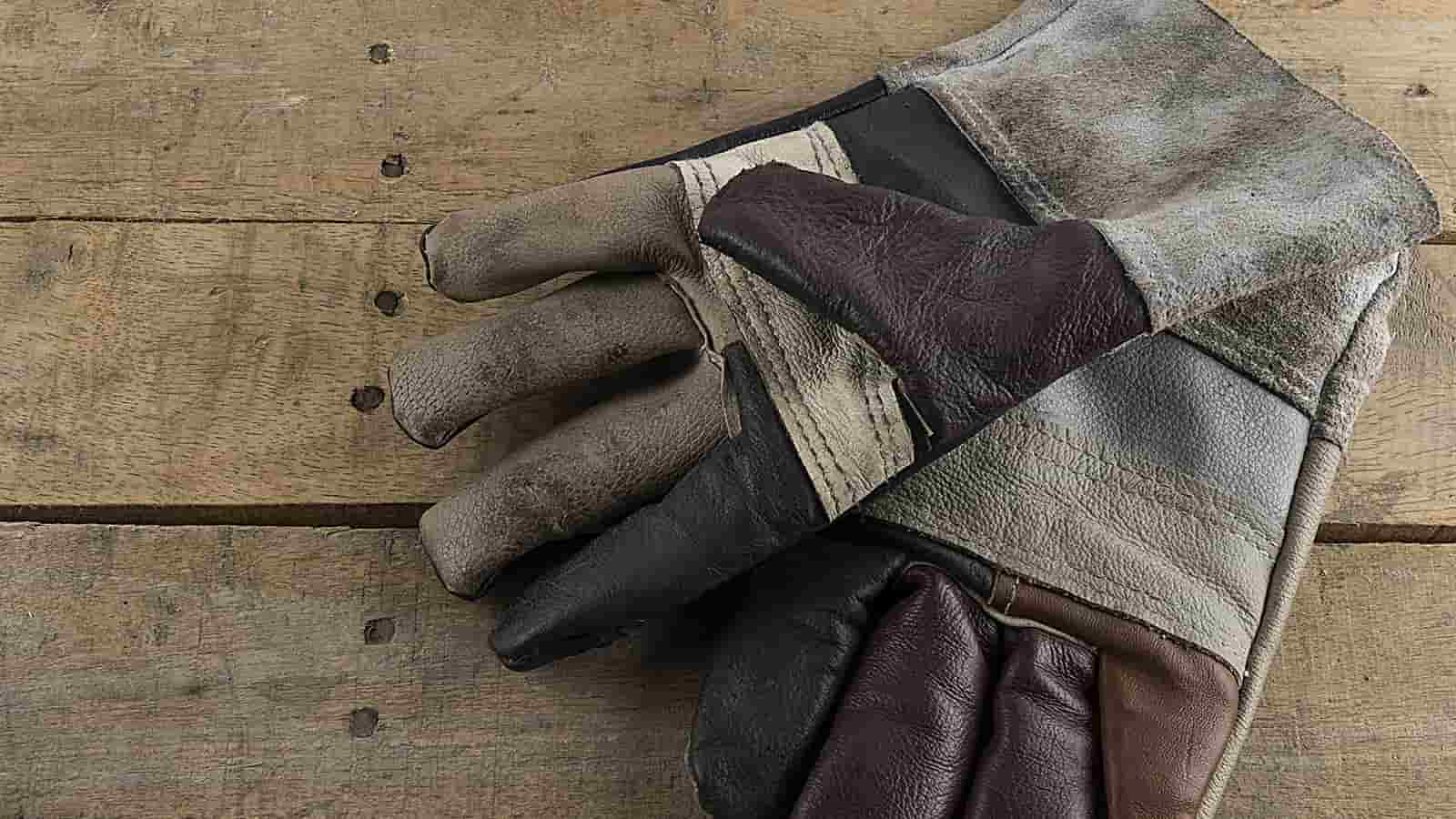 Cowhide leather drivers gloves