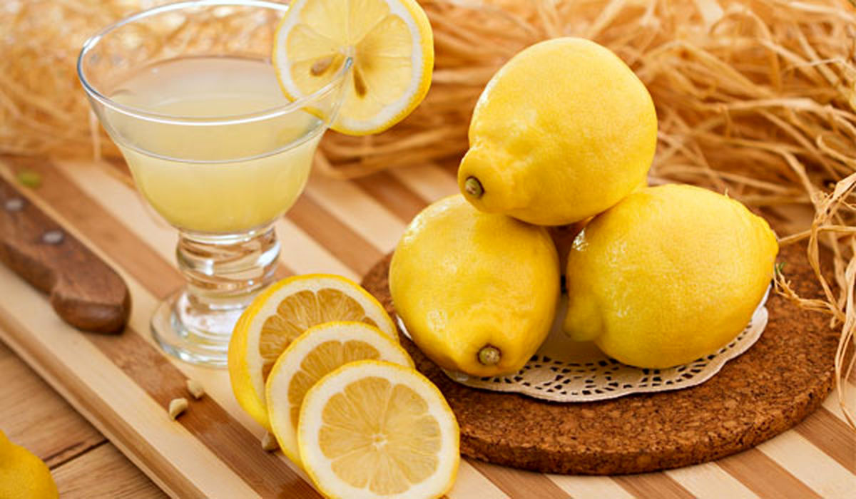 Fresh small lemon