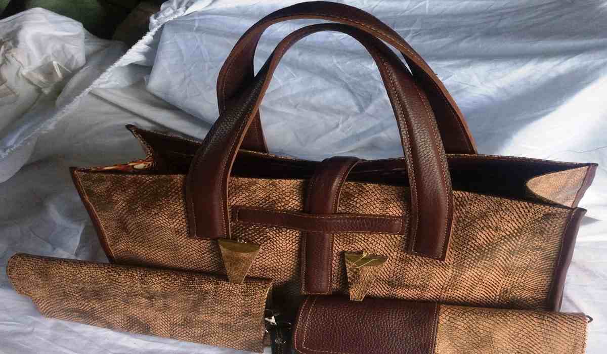 Genuine Real Python Snake Skin Leather Natural Tote Crossbody Bag Strap  Handbag