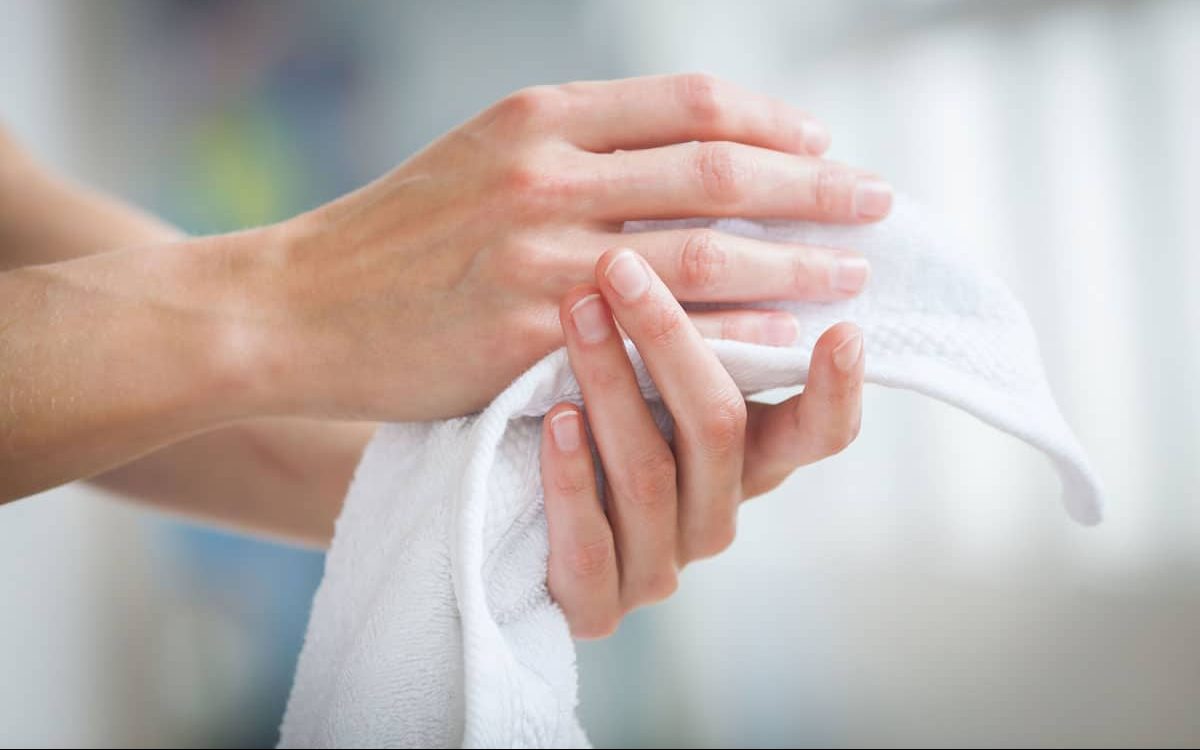 Norwex chenille hand towel