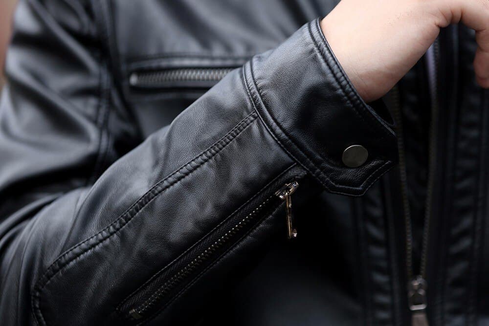Lambskin leather jacket