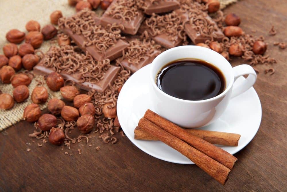 Easy hazelnut chocolate coffee