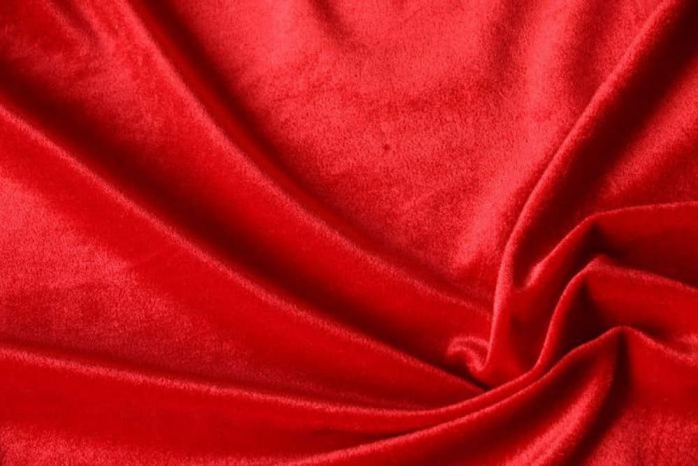 Buy red nylon tricot fabric