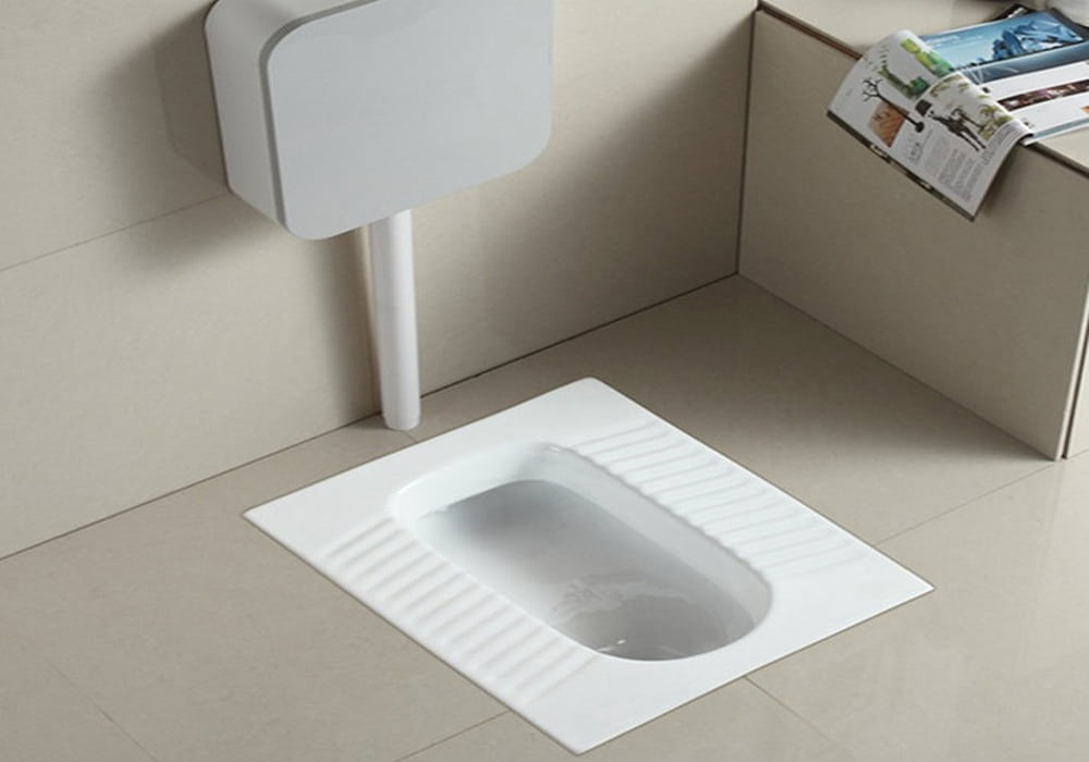 Squatting pan toilet design