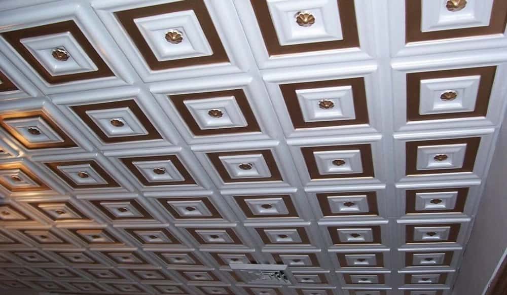 ceiling tiles texture seamless
